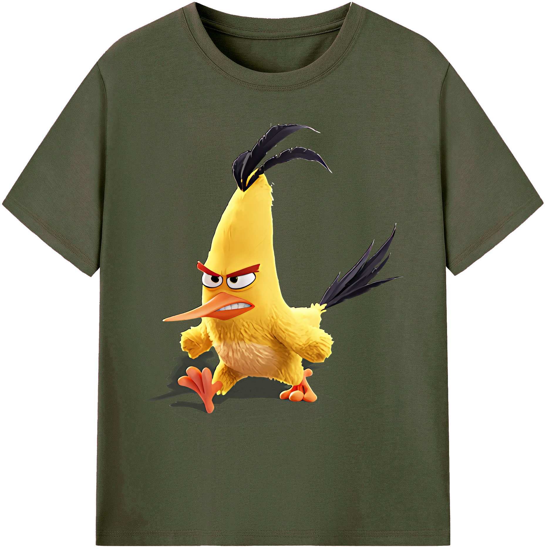 （画像用） Angry Birds アングリーバード 綿100％ メンズ半袖Tシャツ｜肌触りやわらか＆通気性
